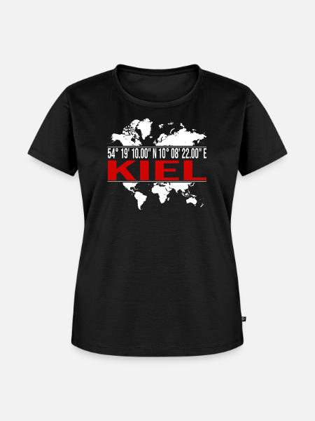 Kiel - Frauen Premium Bio T-Shirt - Schwarz