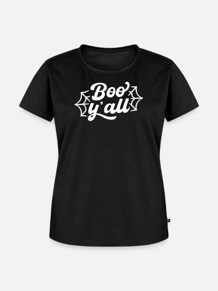 Boo Yall - Frauen Premium Bio T-Shirt - Schwarz
