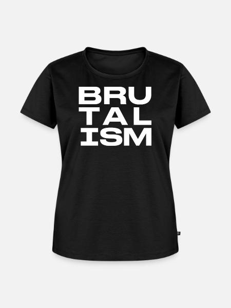 Brutalismus-Blockbuchstaben - Frauen Premium Bio T-Shirt - Schwarz