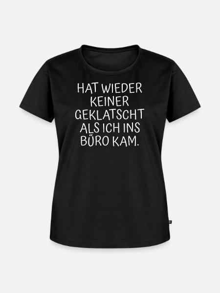 Büro Humor - Frauen Premium Bio T-Shirt - Schwarz