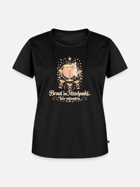 Junggesellinnenabschied JGA Team Braut Crew - Frauen Premium Bio T-Shirt - Schwarz