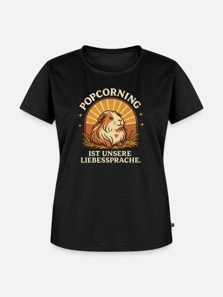 Meerschweinchenhalter Meerschweinchen Eltern - Frauen Premium Bio T-Shirt - Schwarz