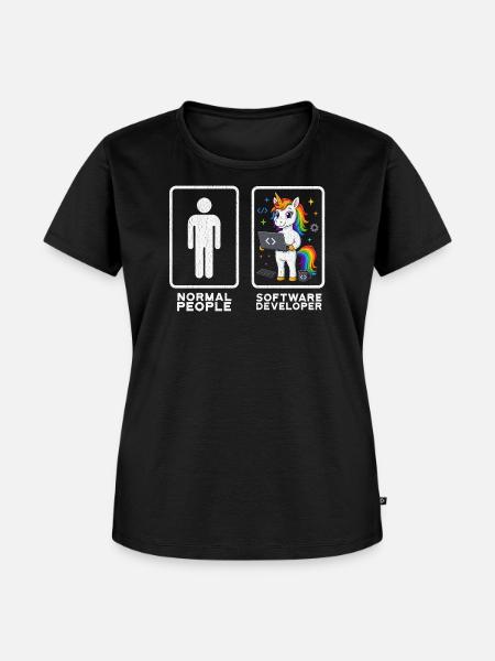 Softwareentwickler Frauen - Frauen Premium Bio T-Shirt - Schwarz