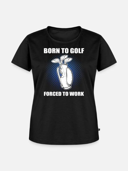 Born to Golf - Frauen Premium Bio T-Shirt - Schwarz