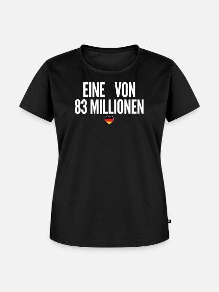 Eine von 83 Millionen - Frauen Premium Bio T-Shirt - Schwarz