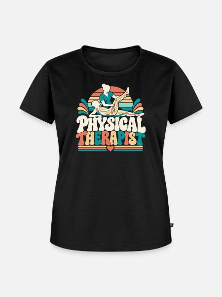 Physiotherapeut Physio Krankengymnastik Geschenk - Frauen Premium Bio T-Shirt - Schwarz