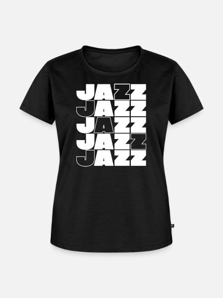 Jazz Grid Bold Typografie - Frauen Premium Bio T-Shirt - Schwarz