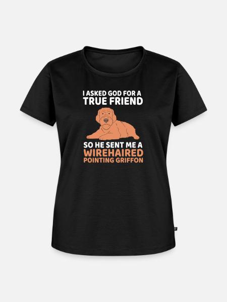 Griffon - Frauen Premium Bio T-Shirt - Schwarz