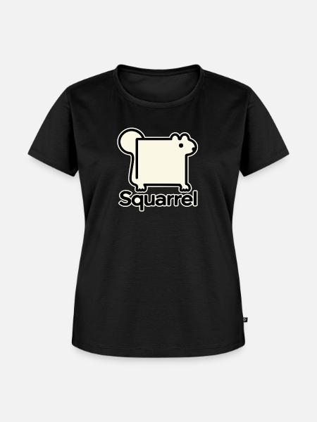 Eckhörnchen - Frauen Premium Bio T-Shirt - Schwarz