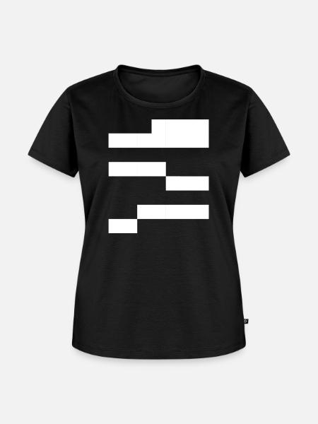 Geometrische Noir-Muster - Frauen Premium Bio T-Shirt - Schwarz
