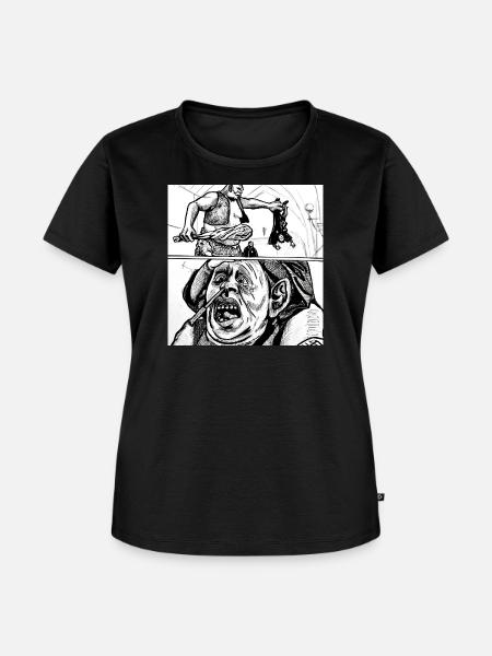 Ein Troll im Dungeons Fantasy-Tinte - Frauen Premium Bio T-Shirt - Schwarz