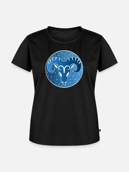 Tierkreiszeichen: Widder - Frauen Premium Bio T-Shirt - Schwarz