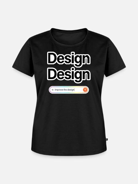 NOAI-Design - Frauen Premium Bio T-Shirt - Schwarz