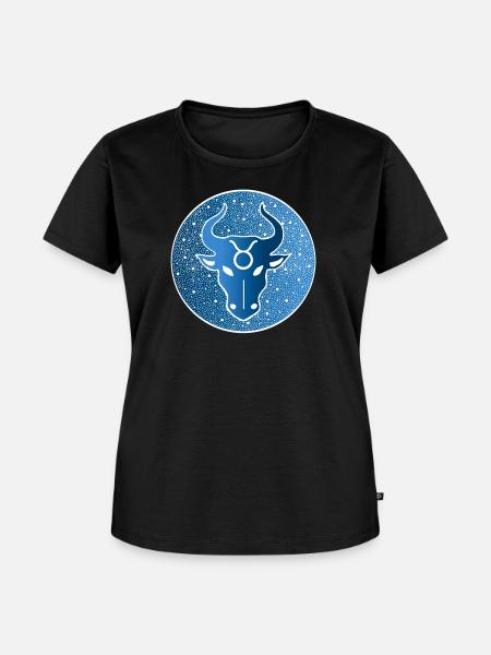 Tierkreiszeichen: Stier - Frauen Premium Bio T-Shirt - Schwarz