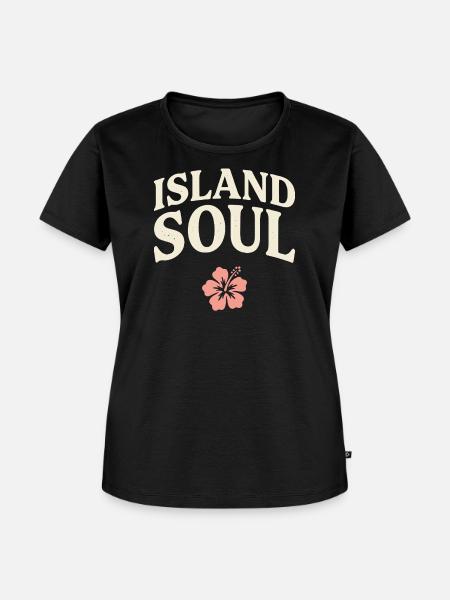 Island Soul - Frauen Premium Bio T-Shirt - Schwarz