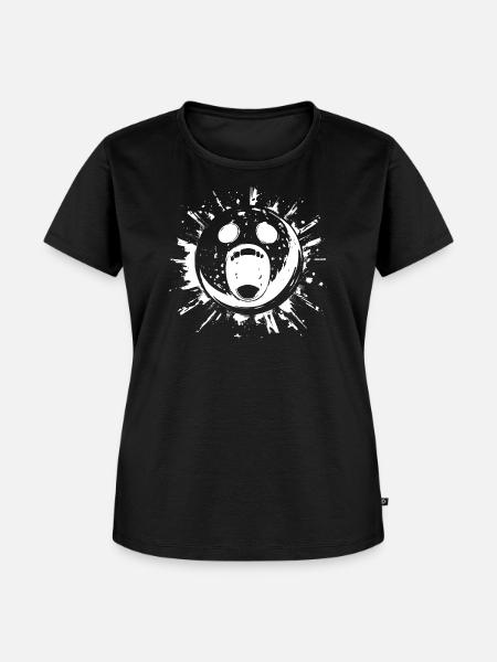 Bowlingkugel Halloween - Frauen Premium Bio T-Shirt - Schwarz