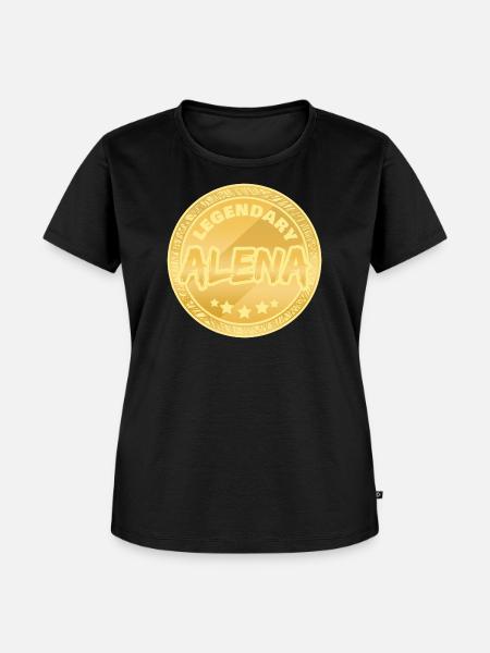 Geschenkidee Alena - Frauen Premium Bio T-Shirt - Schwarz