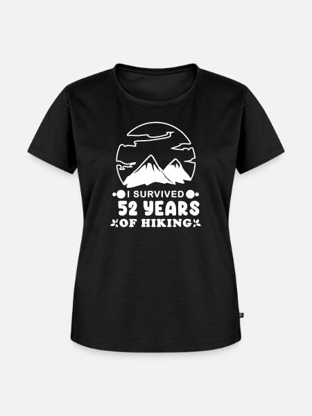 52 Jahre - Berg Wandern Bergsteigen - Frauen Premium Bio T-Shirt - Schwarz