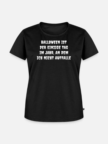 Halloween Spruch - Frauen Premium Bio T-Shirt - Schwarz