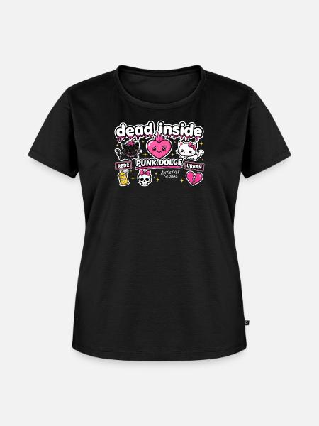 Süßes urbanes Punk-Herz - Frauen Premium Bio T-Shirt - Schwarz