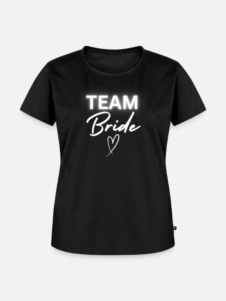 Team Bride - Frauen Premium Bio T-Shirt - Schwarz