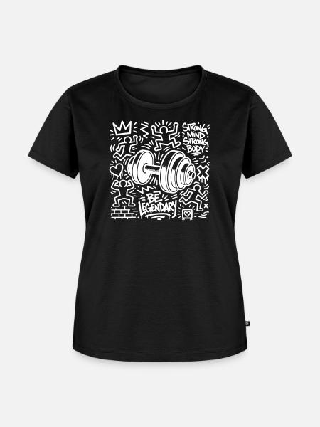 Fitness - Frauen Premium Bio T-Shirt - Schwarz