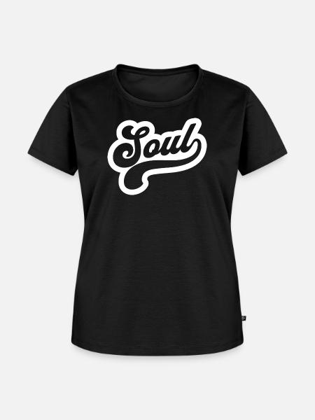 Soul Script Retro-Logo - Frauen Premium Bio T-Shirt - Schwarz
