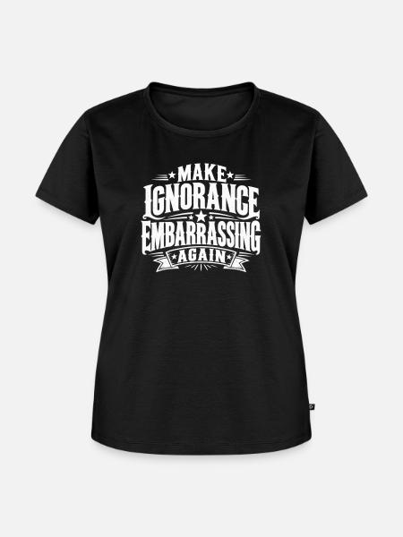 Fettgedrucktes Retro-Typografie-Abzeichen - Frauen Premium Bio T-Shirt - Schwarz