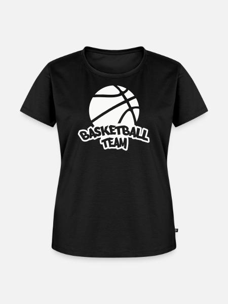 Basketball Team Logo - Frauen Premium Bio T-Shirt - Schwarz