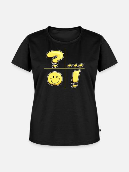 Interpunktion - Frauen Premium Bio T-Shirt - Schwarz