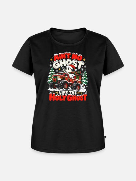 Holy Ghost Truck Christmas Design - Frauen Premium Bio T-Shirt - Schwarz