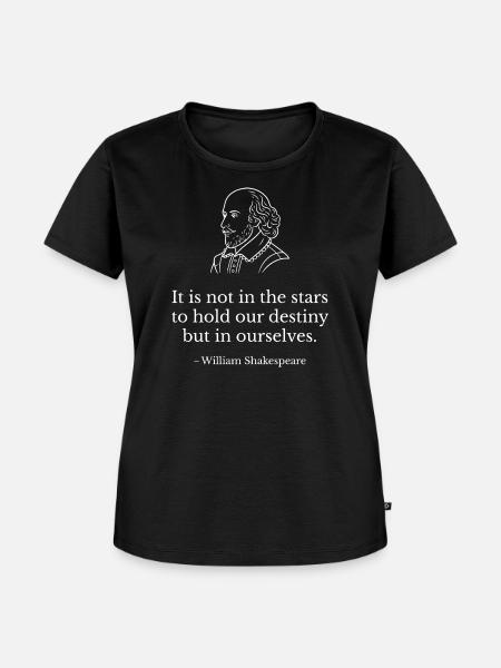 Shakespeare-Zitat - Frauen Premium Bio T-Shirt - Schwarz