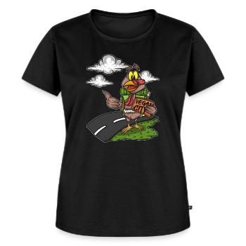 Holiday Thanksgiving No Meat Turkey - Women's Premium Organic T-shirt - black - Front - Selfina (174cm)