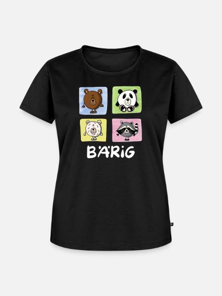 Bären Bärig - Frauen Premium Bio T-Shirt - Schwarz