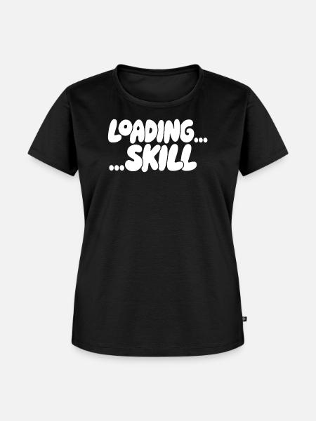 Ladebildschirm Skill-Ästhetik - Frauen Premium Bio T-Shirt - Schwarz