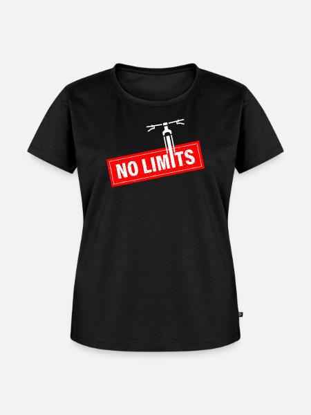 No limits - Frauen Premium Bio T-Shirt - Schwarz