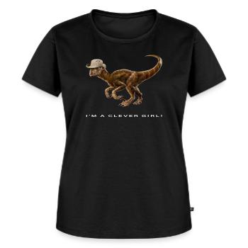 Raptor Ranger - Women's Premium Organic T-shirt - black - Front - Selfina (174cm)