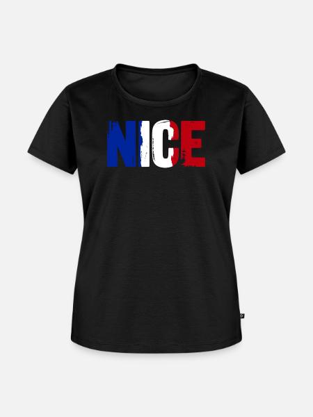 Nice Frankreich Nizza - Frauen Premium Bio T-Shirt - Schwarz