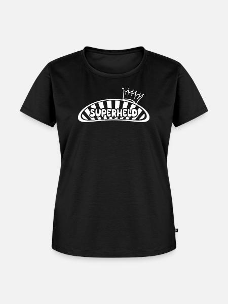 Geschenk für Superheld - Frauen Premium Bio T-Shirt - Schwarz