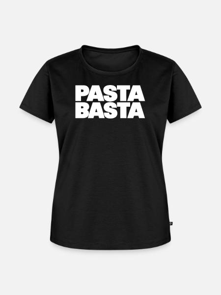 Pasta Basta - Frauen Premium Bio T-Shirt - Schwarz