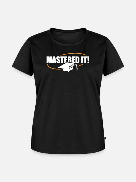 Master 2026 Abschluss Promotion Sponsion - Frauen Premium Bio T-Shirt - Schwarz