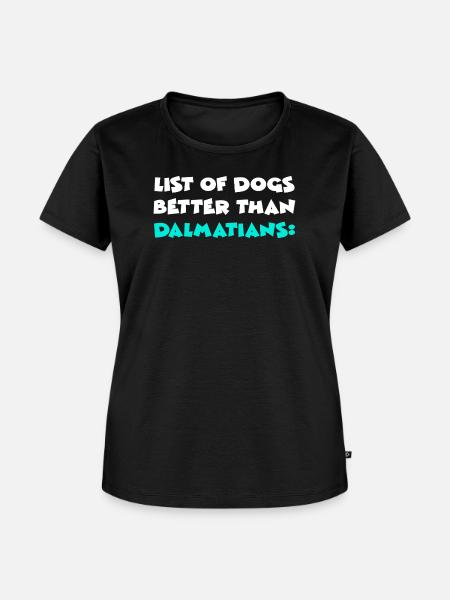 Dalmatian Dalmatiner - Frauen Premium Bio T-Shirt - Schwarz