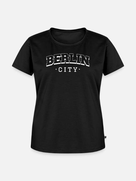 Berlin City - Frauen Premium Bio T-Shirt - Schwarz