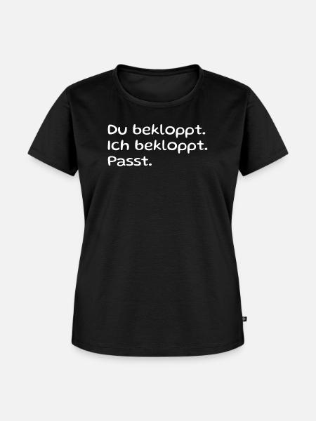 Pärchen Spruch - Frauen Premium Bio T-Shirt - Schwarz