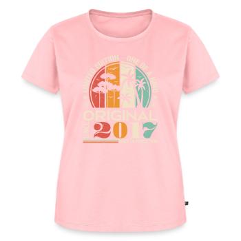 Legendär seit 2017 Geboren Jahrgang Geburtstag - Frauen Premium Bio T-Shirt - Rosa - Vorne - AI Model Female 172 dark (172cm)
