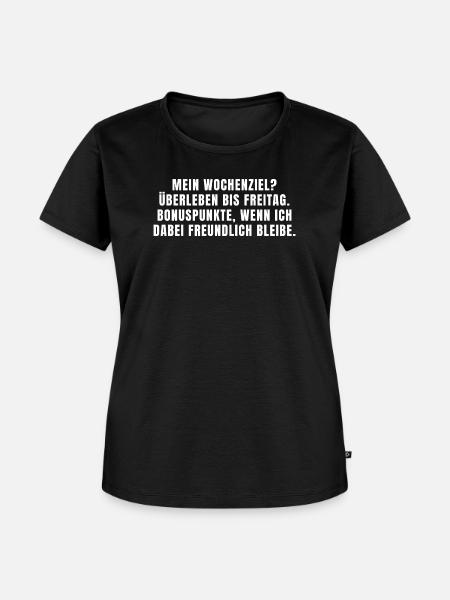 Bürohumor Spruch - Frauen Premium Bio T-Shirt - Schwarz