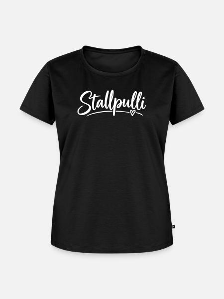 Stallpulli - Pferd - Reiterin - Stall - Pullover - Frauen Premium Bio T-Shirt - Schwarz