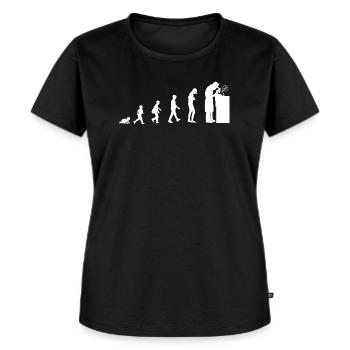 biologiste-01 - T-shirt Premium bio Femme - noir - Devant - Selfina (174cm)