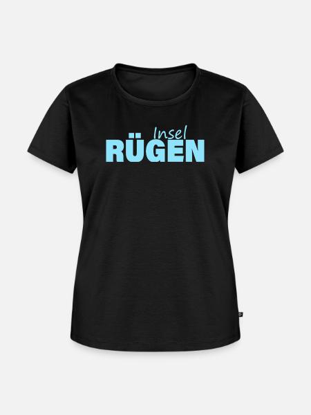 INSEL RÜGEN - Frauen Premium Bio T-Shirt - Schwarz