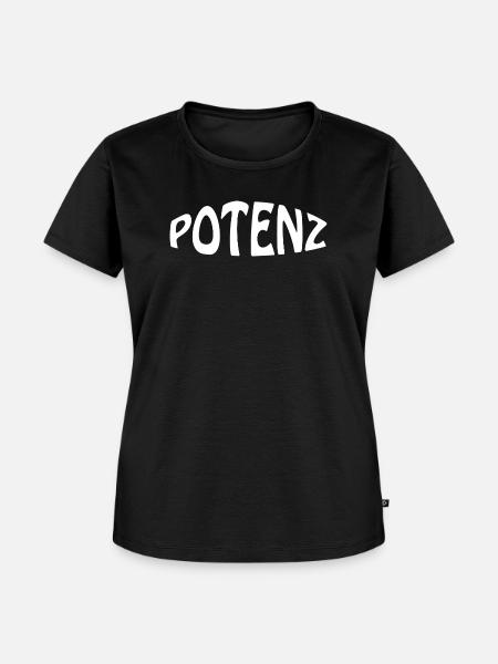 POTENZ - Frauen Premium Bio T-Shirt - Schwarz